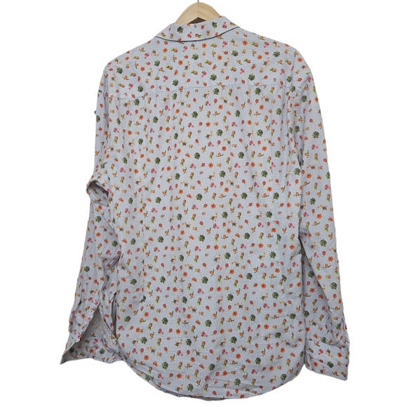 Grosvenor London Tropical Print Buttondown Shirt 3XL - Picture 2 of 9